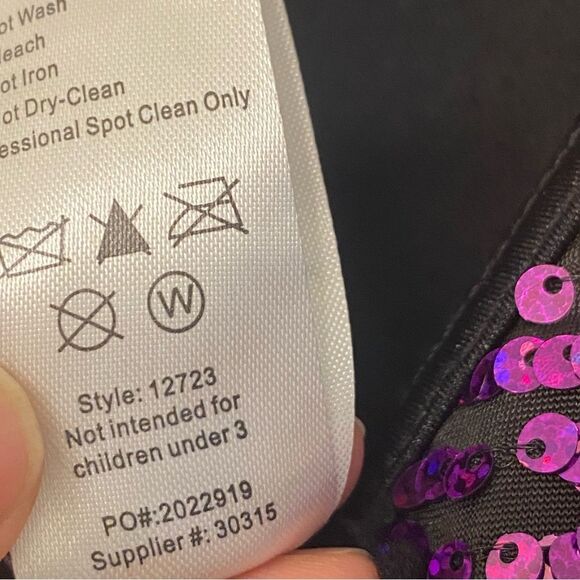 Weissman dance costume purple fringe flapper You Need To Calm Down 12723 LA adul - Picture 9 of 10